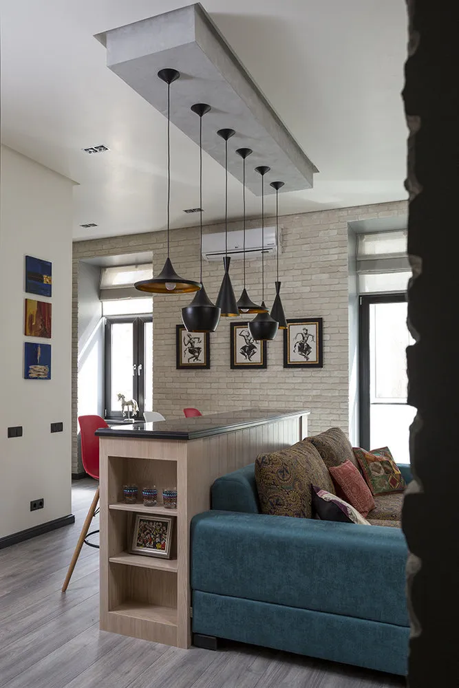 照片：斯堪的纳维亚风格客厅，技巧 – 我们网站上的照片