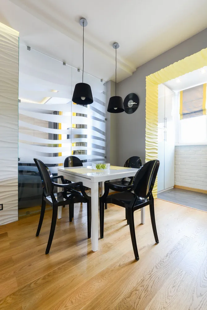 照片：现代风格厨房和餐厅，技巧 – 我们网站上的照片