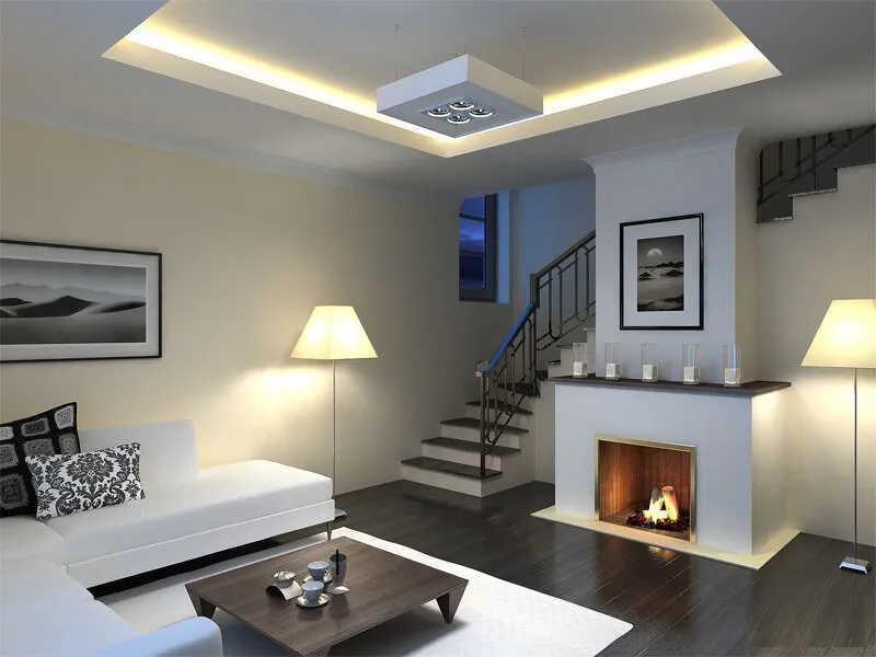 照片:现代风格客厅,技巧——我们网站上的照片