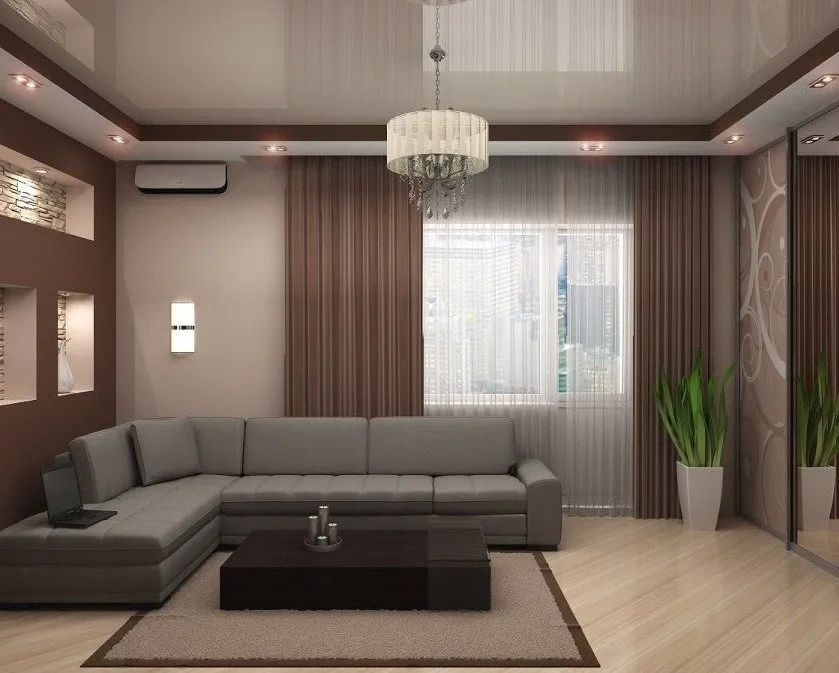 照片:现代风格客厅,技巧——我们网站上的照片