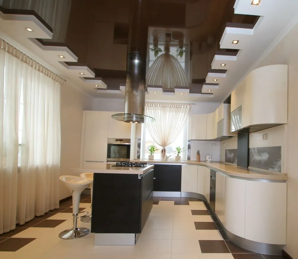 照片：现代风格厨房和餐厅，技巧——我们网站上的照片