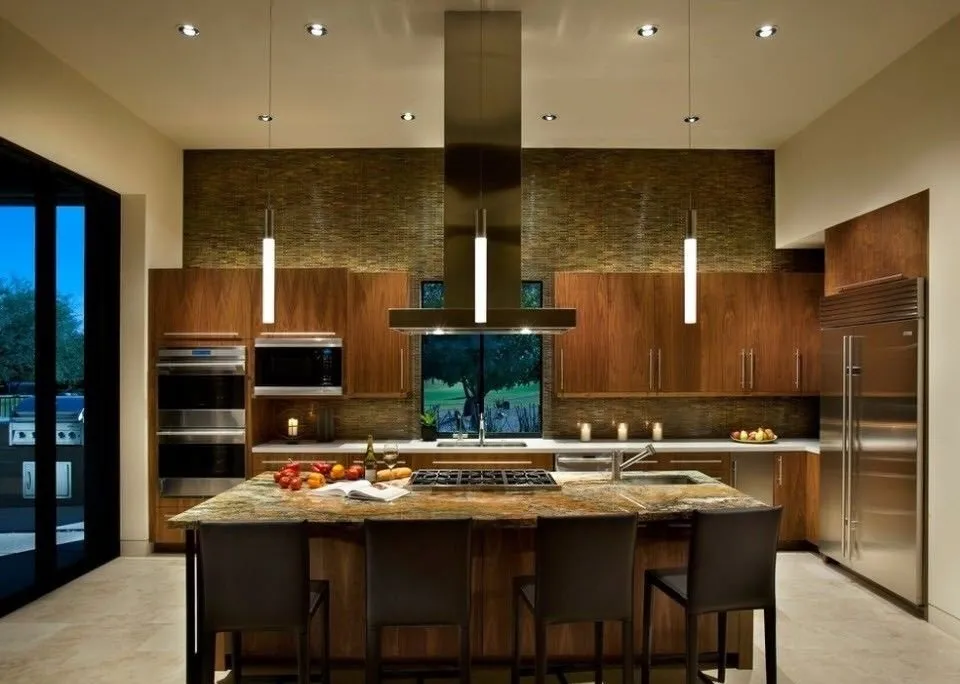 照片：现代风格厨房和餐厅，技巧——我们网站上的照片