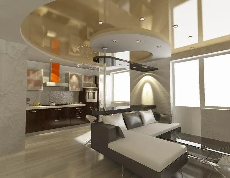 照片：高科技风格客厅，技巧——我们网站上的照片