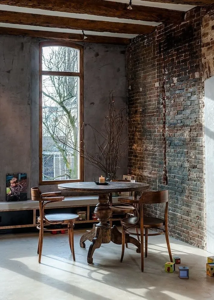 照片：loft风格厨房和餐厅，技巧——我们网站的照片