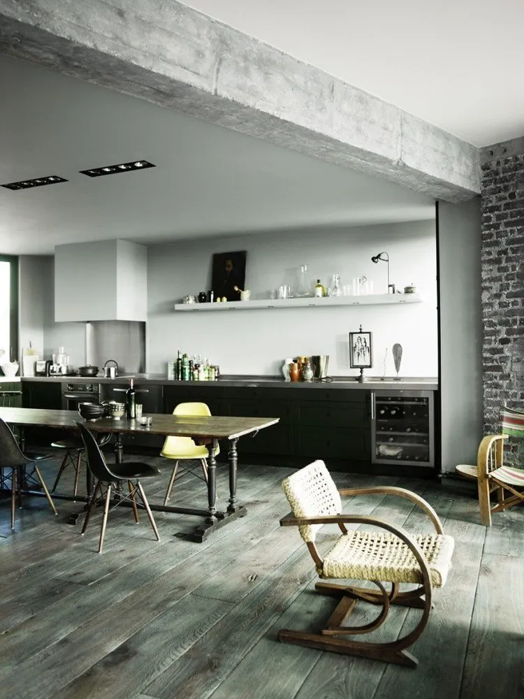 照片：北欧风格厨房和餐厅，技巧——我们网站的照片