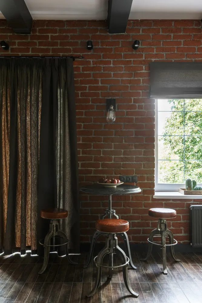 照片：loft风格厨房和餐厅，技巧——我们网站的照片