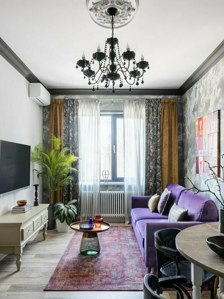 Foto: im Stil , Tipps, Hauspflanzen, Vorhänge im Innenraum, Hruschtschow-Interieur, niedrige Decke – Fotos auf unserer Website