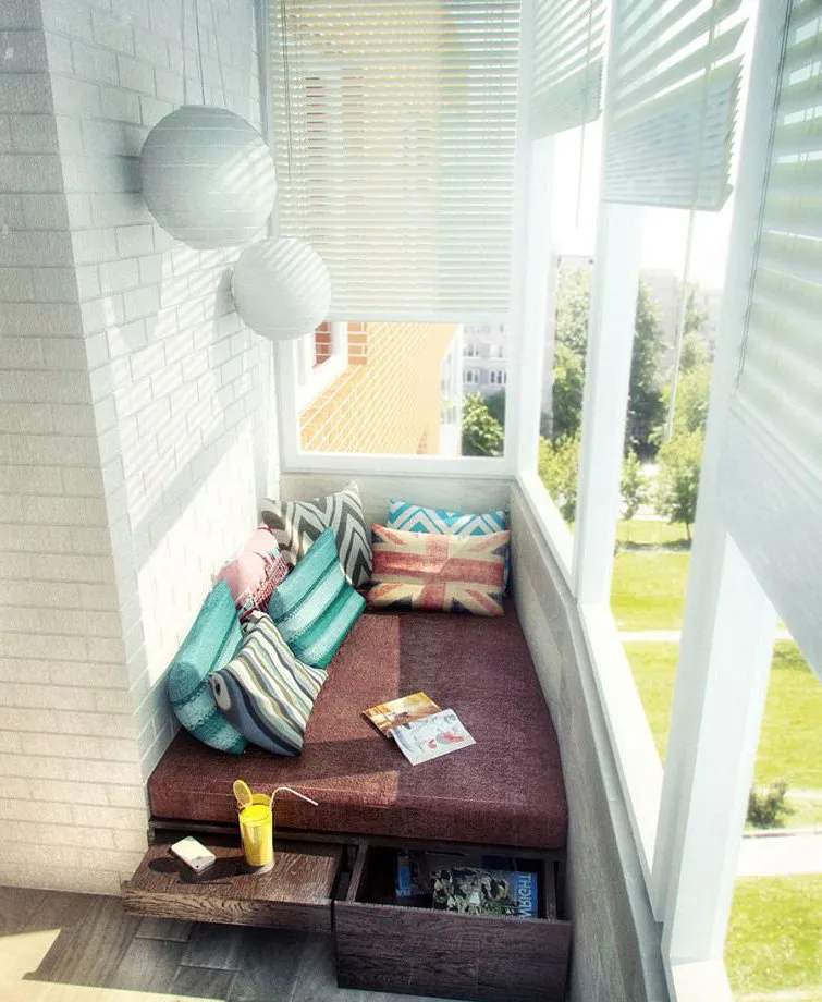 照片：现代风格卧室，技巧 - 我们网站上的照片