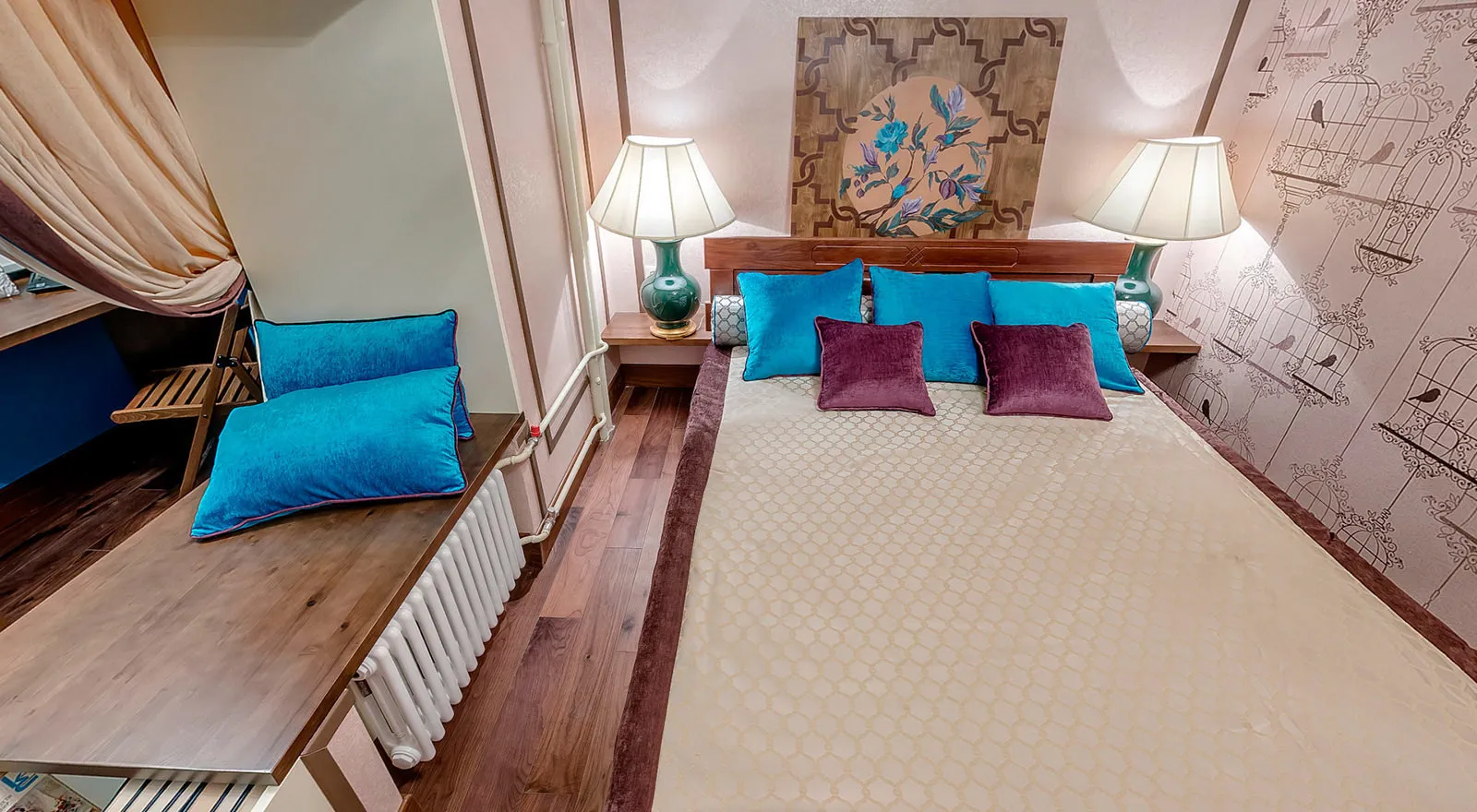 照片：现代风格卧室，技巧 - 我们网站上的照片