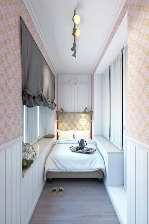 照片：现代风格卧室，技巧 - 我们网站上的照片