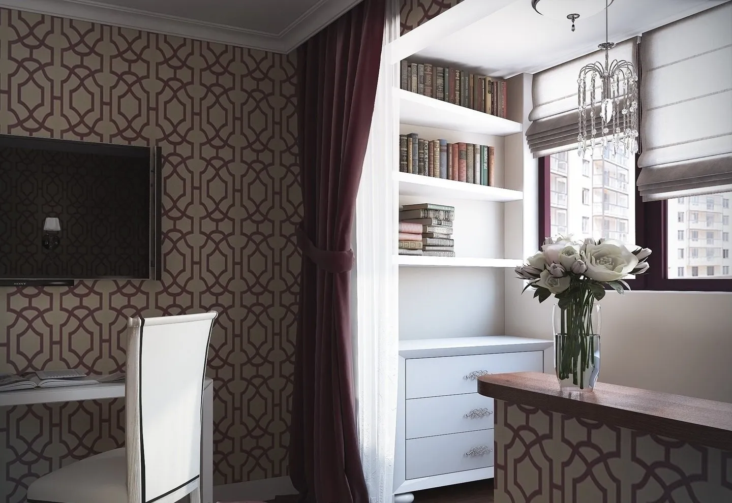 照片：现代风格卧室，技巧 - 我们网站上的照片