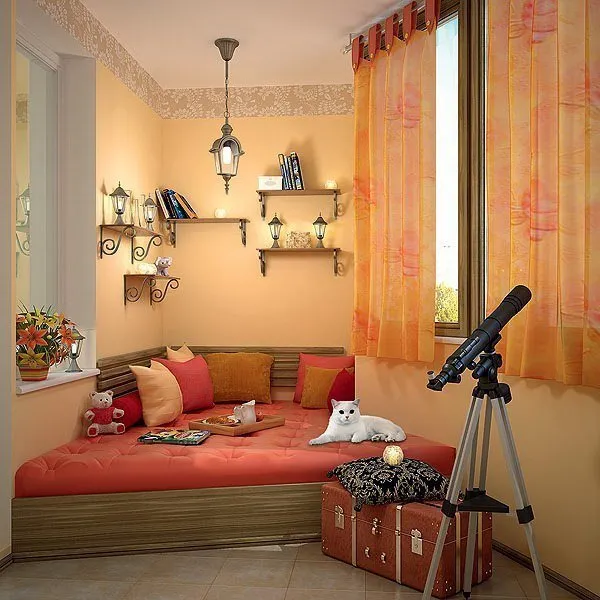 照片：现代风格卧室，技巧 - 我们网站上的照片