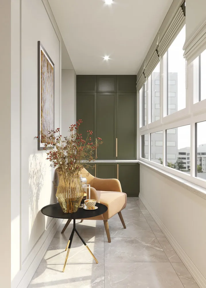 照片:现代风格阳台,技巧,公寓阳台——我们网站上的照片