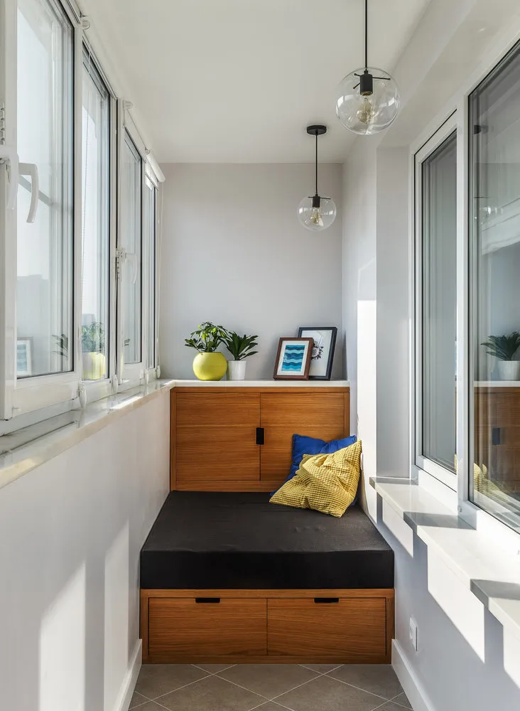 照片:现代风格阳台,技巧,公寓阳台——我们网站上的照片