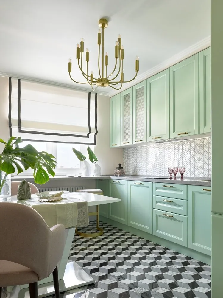 照片：现代风格厨房和餐厅，纳迪亚·佐托娃，Gid, Enjoy Me, 叶莲娜·马尔金娜, Artpartner, 朱莉娅·施密特, 阿莱克桑德拉·塔拉诺娃, 叶莲娜·卡拉萨耶娃 – 我们网站上的照片