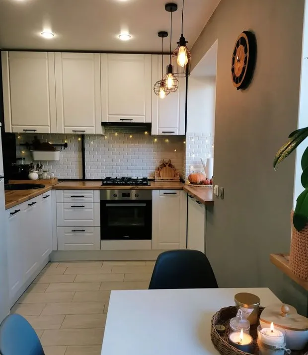 Foto: estilo escandinavo, Cocina y comedor, Remodelación en la práctica, Interiores de krushchov - fotos en nuestro sitio web