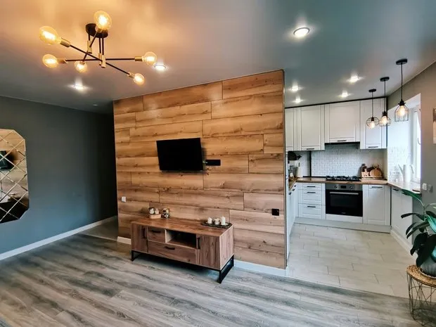 Foto: estilo escandinavo, Remodelación en la práctica, Interiores de krushchov - fotos en nuestro sitio web