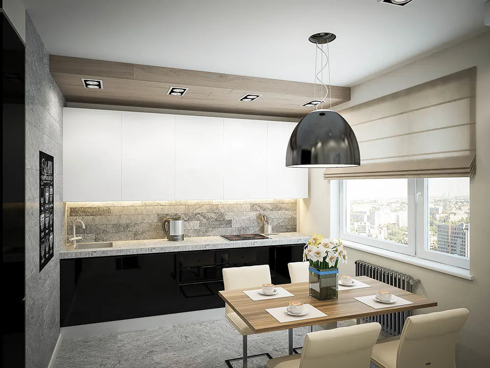 Foto: Küche und Esszimmer im modernen Stil, Tipps – Fotos auf unserer Website