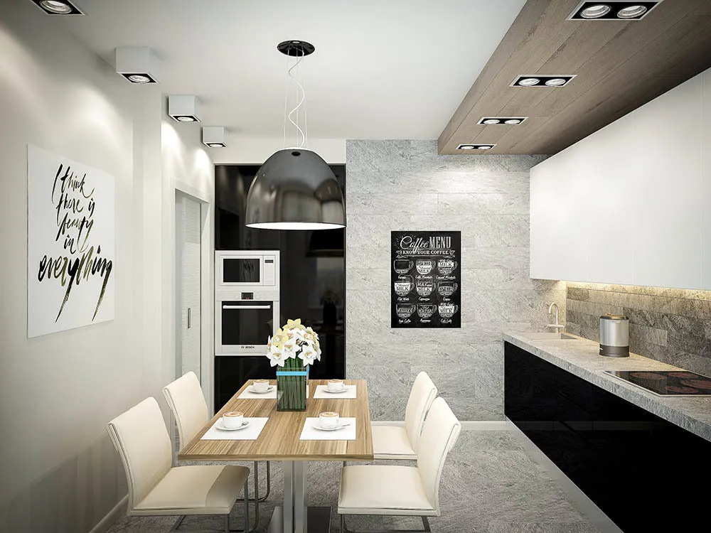 Foto: Küche und Esszimmer im modernen Stil, Tipps – Fotos auf unserer Website