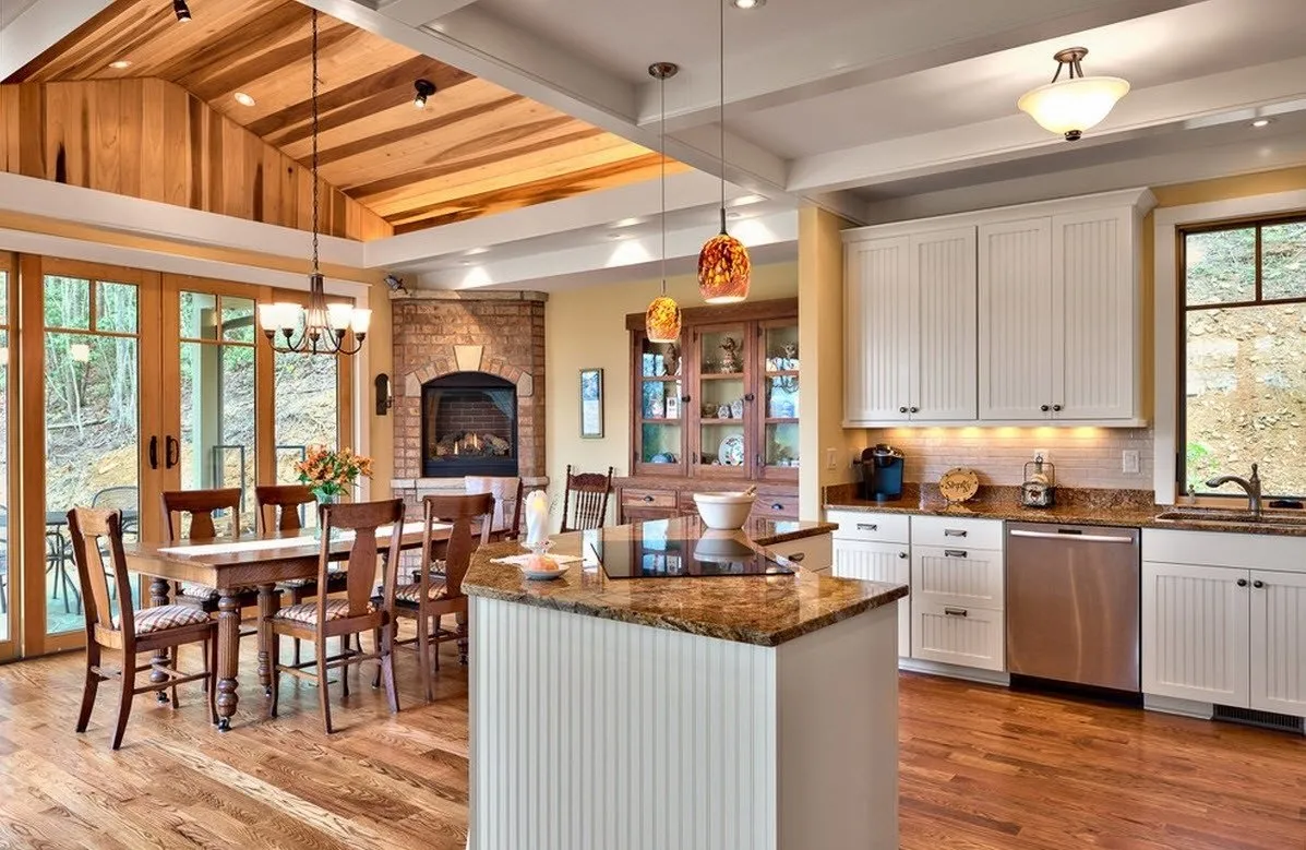 照片:生态风格厨房与餐厅 – 我们网站上的照片