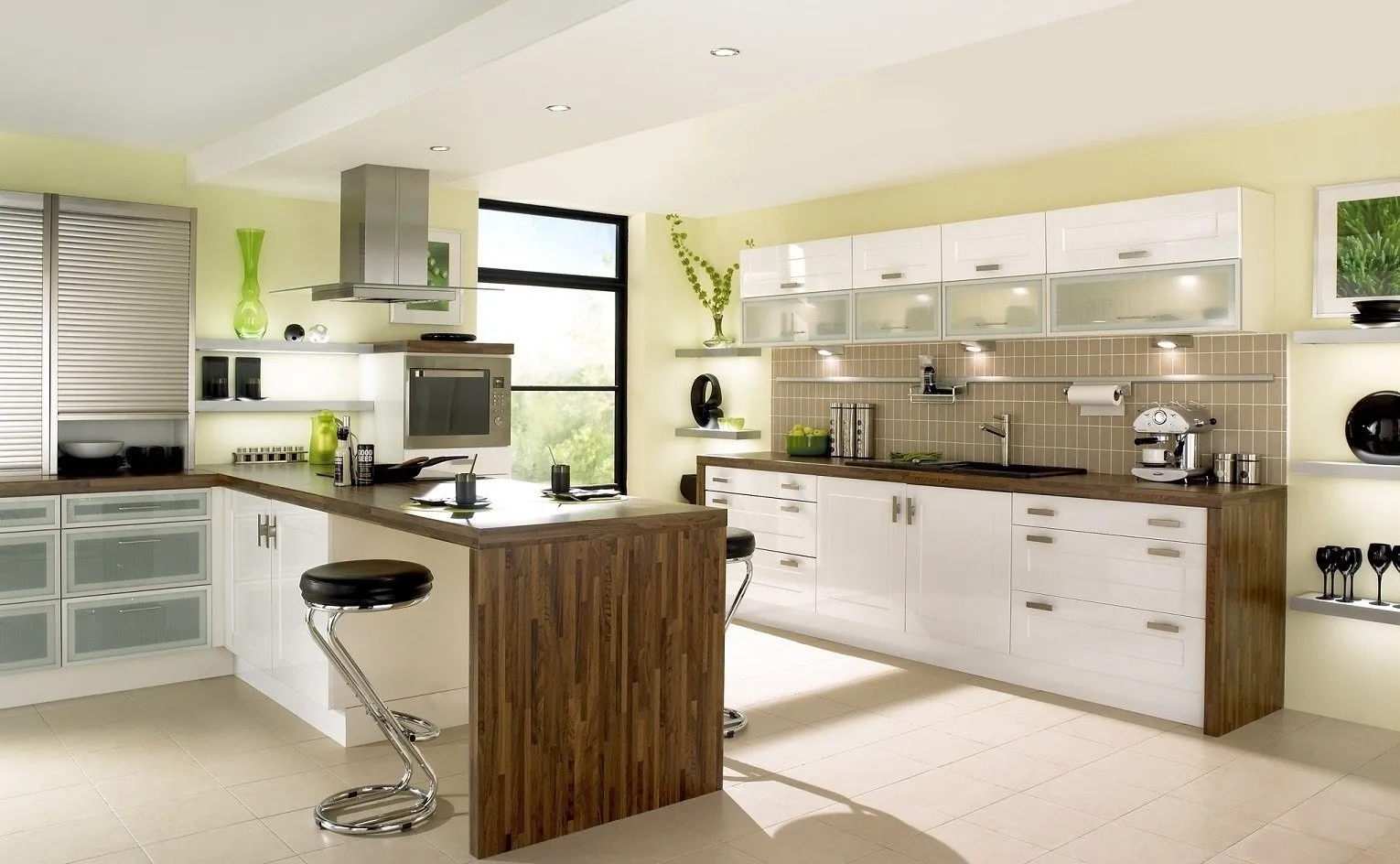 照片:现代风格厨房与餐厅 – 我们网站上的照片