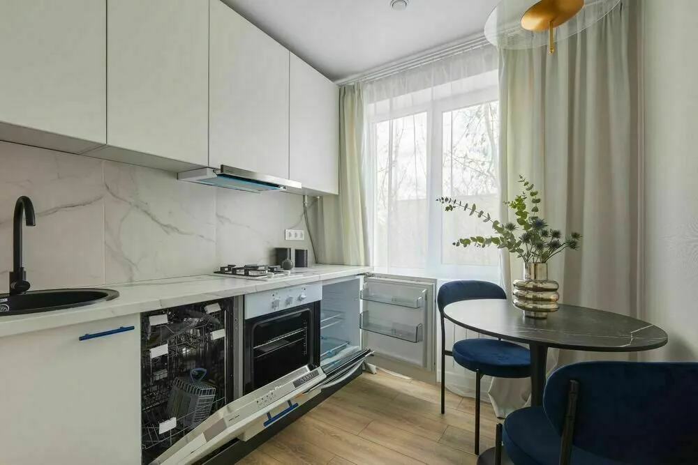 Foto: estilo, Cocina y comedor, Reforma, Chruščëv - fotos en nuestro sitio web