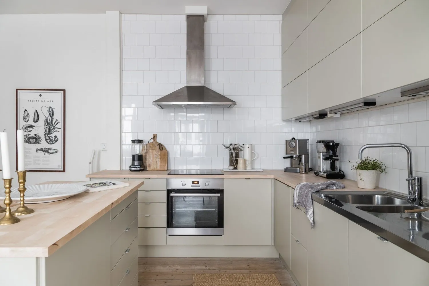 图片：北欧风格厨房与餐厅，技巧，室内百科全书 – 我们网站上的照片