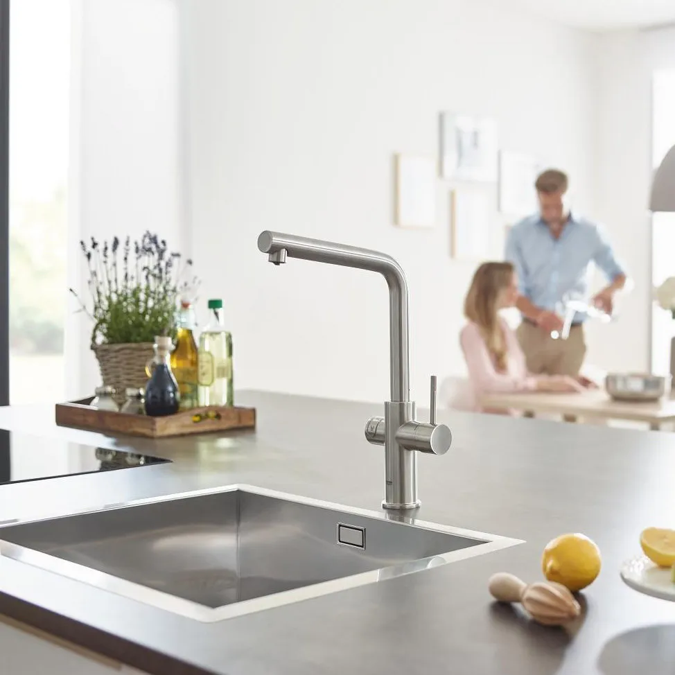 Система Grohe Blue Home превращает обычную водопроводную воду в газированную