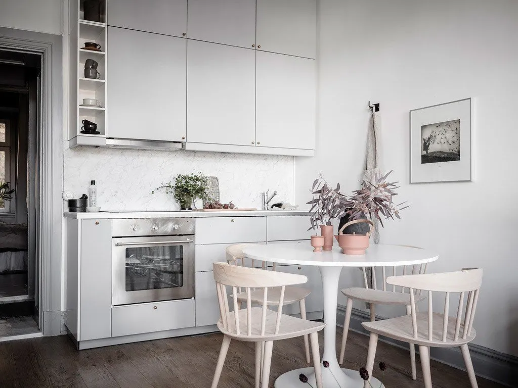 图片：北欧风格厨房与餐厅，技巧，室内百科全书 – 我们网站上的照片