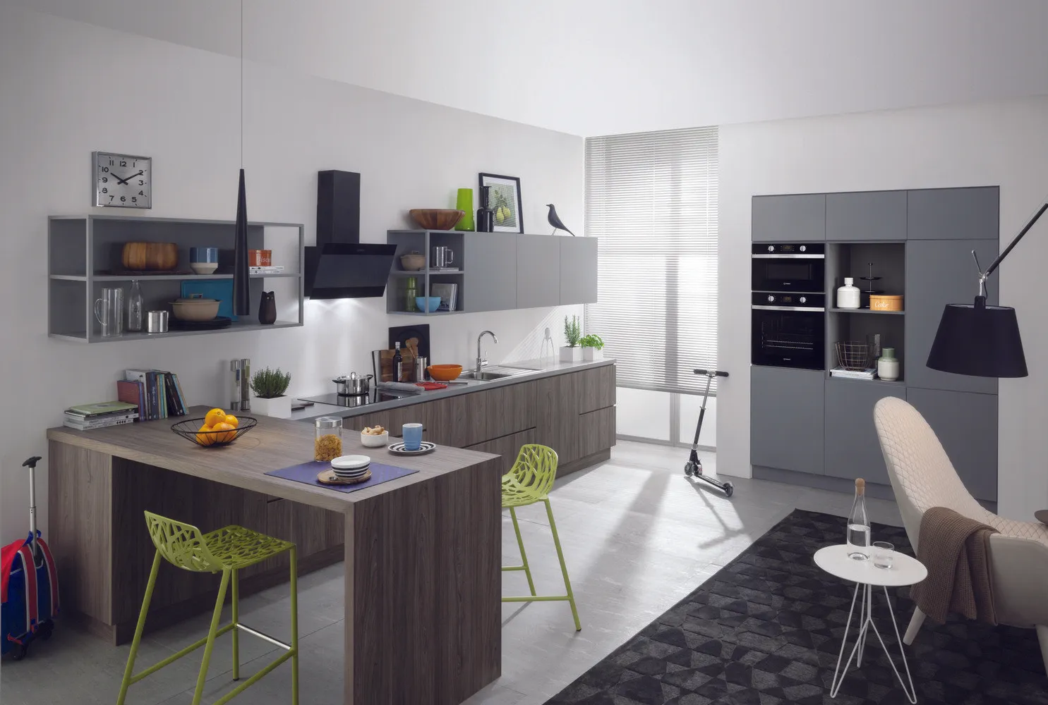 图片:现代风格厨房与餐厅,图片来自我们的网站