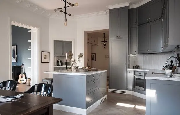 图片：古典风格厨房与餐厅，北欧，技巧，室内百科全书 – 我们网站上的照片