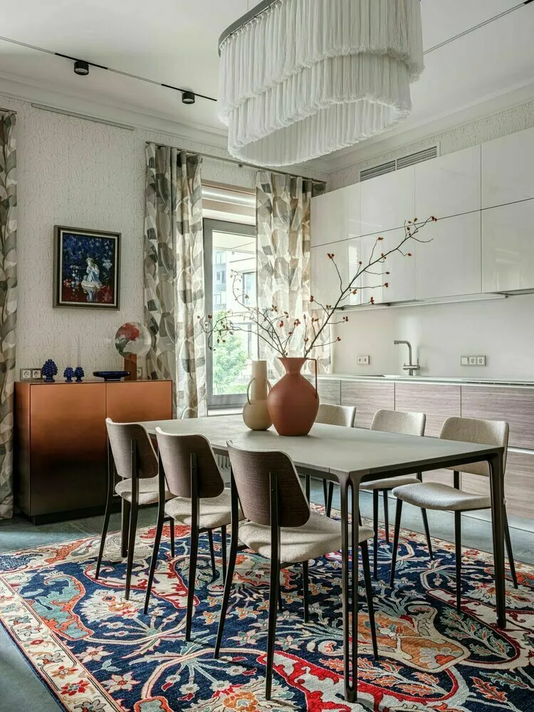 Foto: estilo moderno, Cocina y comedor, Interiores de habitaciones, Diseño de interiores, Consejos, diseño cocina-estancia, cómo decorar el interior de la cocina, interiores de cocina, ergonomía de cocina, organización del sistema de almacenamiento en la cocina, cocina sin armarios, soluciones no estándar para la cocina – fotos en nuestro sitio web