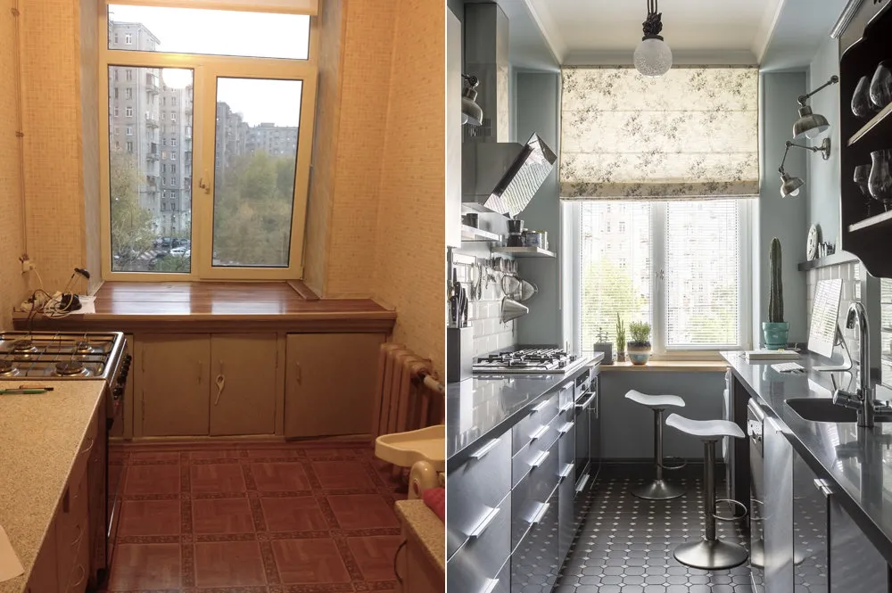 Photo: in style, Kitchen and Dining Room, Modern, Eclecticism, Moscow, Guide, Mikhail Novinsky, Elena Zufarova, Stalin-era Apartment, Natalia Solo, Marina Merenkova, Instatus – photo on our website