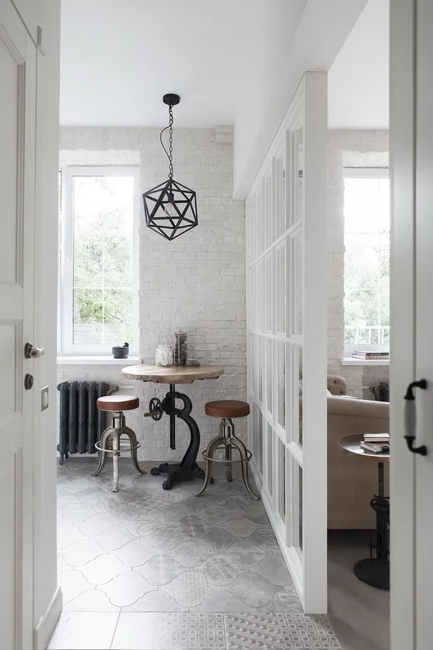 Photo: Kitchen and dining room in Scandinavian style, Guide — photo on our site