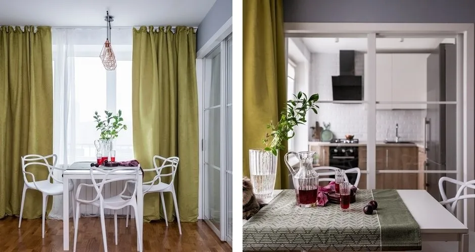 照片：时尚厨房与餐厅，公寓，技巧 – 网站上的照片