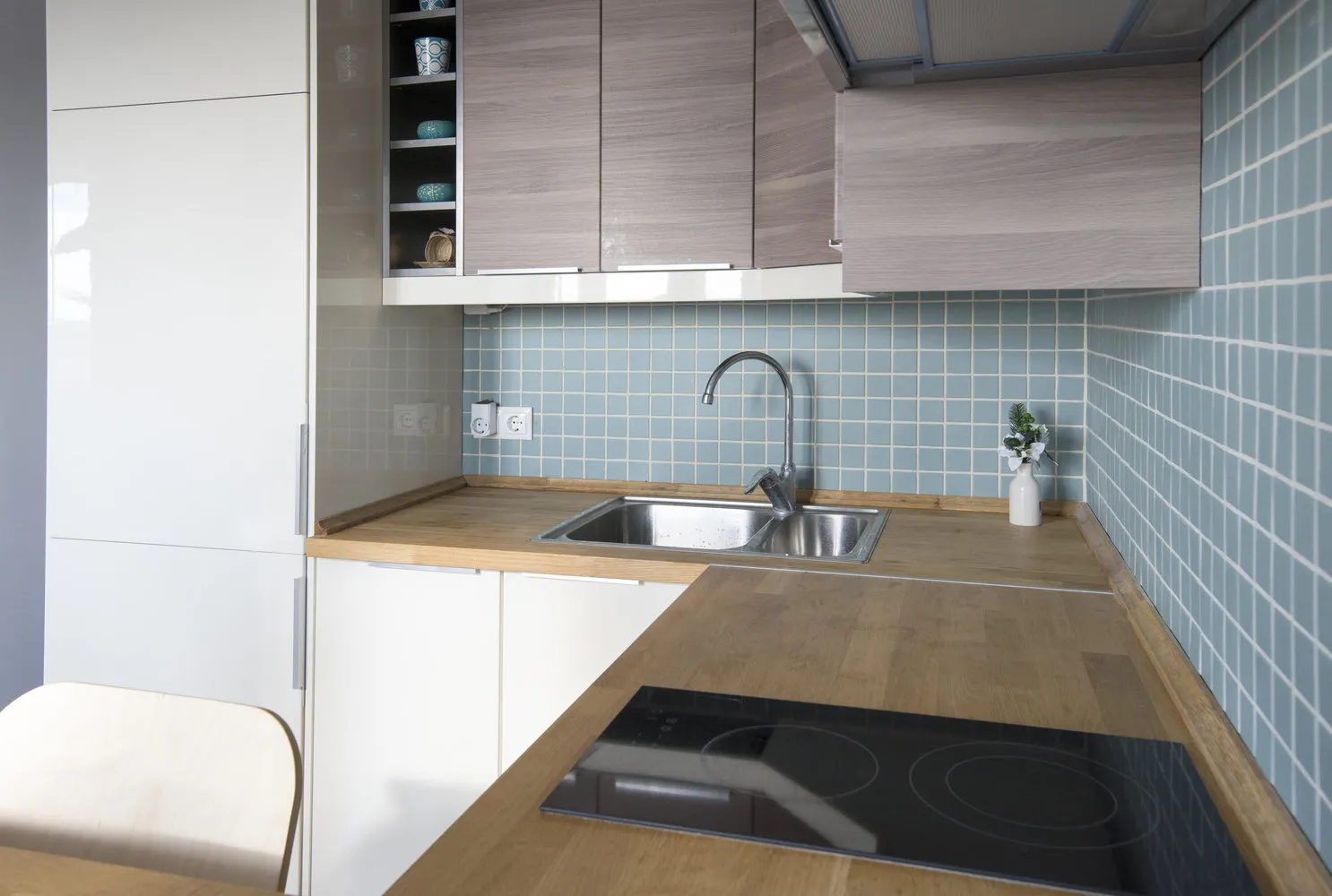 Zdjęcie: Kuchnia i jadalnia w stylu skandynawskim, Mieszkanie, Projekt tygodnia, IKEA, Podmoskowia, Województwo moskiewskie, 2 pokoje, 40-60 metrów, Monolitowo-kirpichowy, Anna Morozowa, ЖК „Europejski” – zdjęcia na naszej stronie