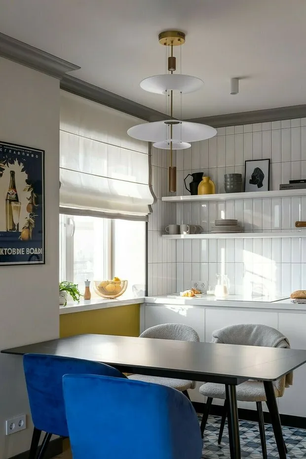 Фотография: в стиле , Кухня и столовая, Квартира, Переделка – фото на нашем сайте