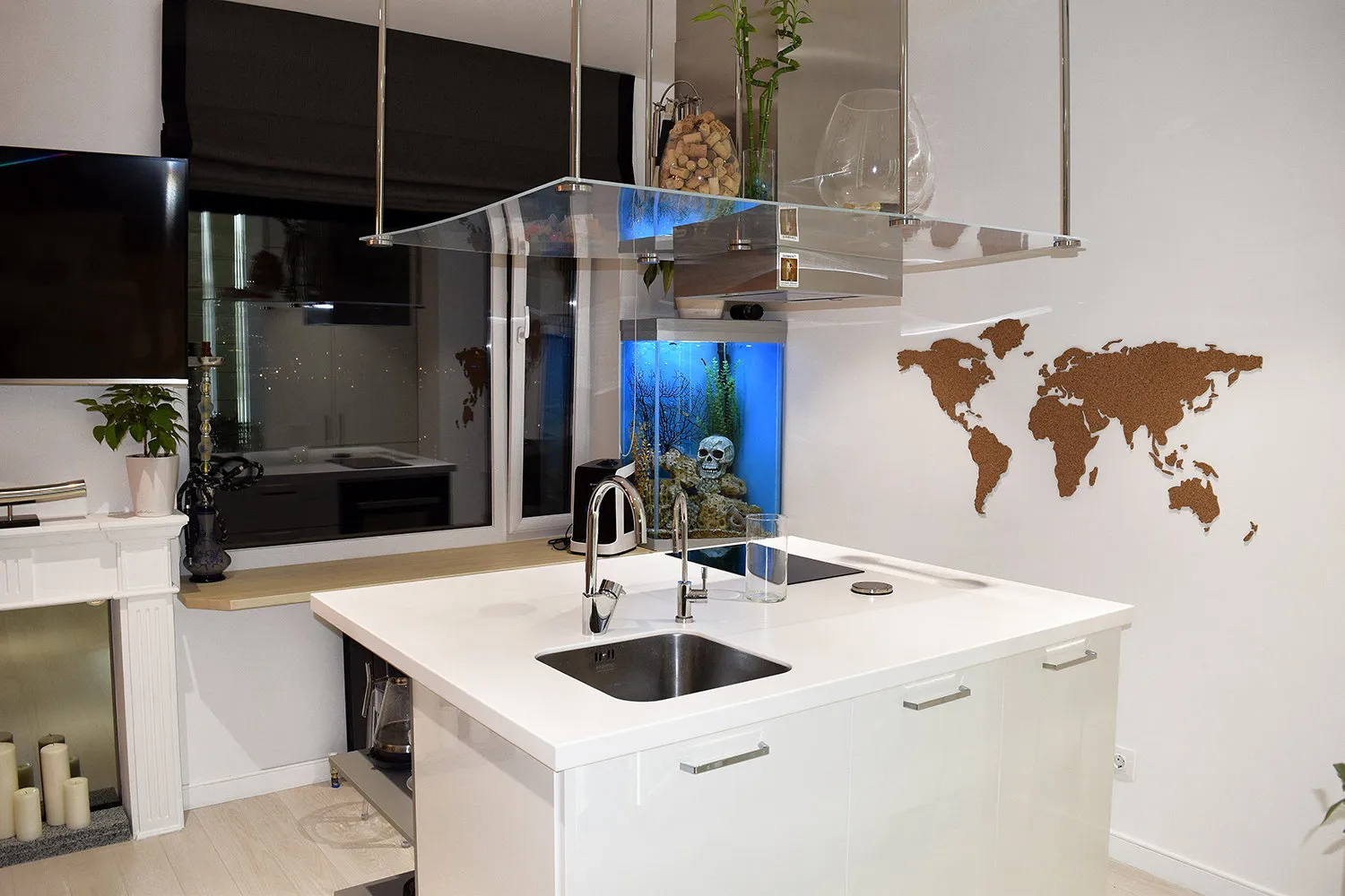 Zdjęcie: Kuchnia i jadalnia w stylu nowoczesny, Eklectyka, Mieszkanie, Projekt tygodnia, Moskwa, Natalia Livencova, 2 pokoje, 40-60 metrów, Monolitowo-kirpichowy – zdjęcia na naszej stronie