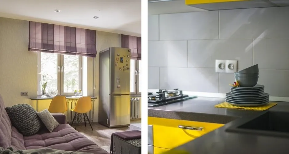 照片：时尚厨房与餐厅，公寓，技巧 – 网站上的照片