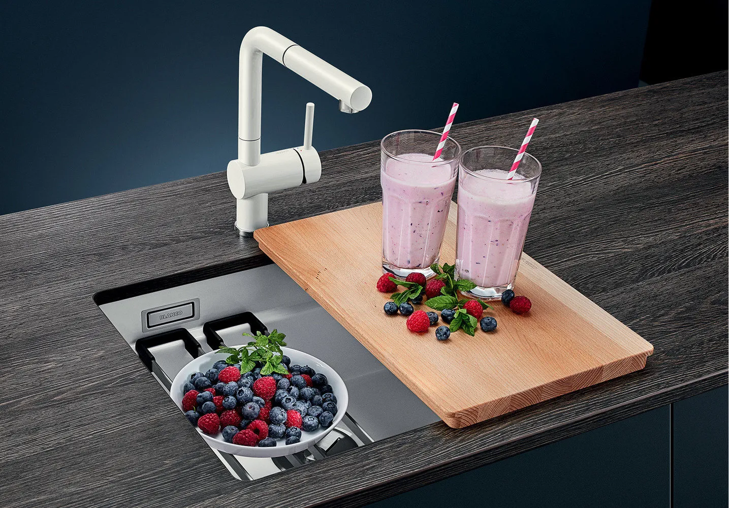 照片：厨房和餐厅，技巧，BLANCO，水槽，方便的水槽，厨房水槽，如何为厨房选择水槽，小厨房水槽——我们网站上的照片