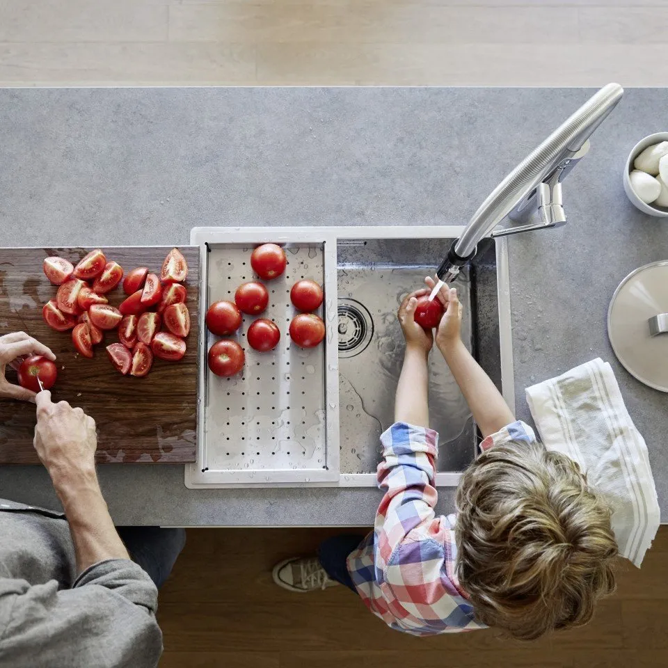 照片：厨房和餐厅，技巧，BLANCO，水槽，方便的水槽，厨房水槽，如何为厨房选择水槽，小厨房水槽——我们网站上的照片