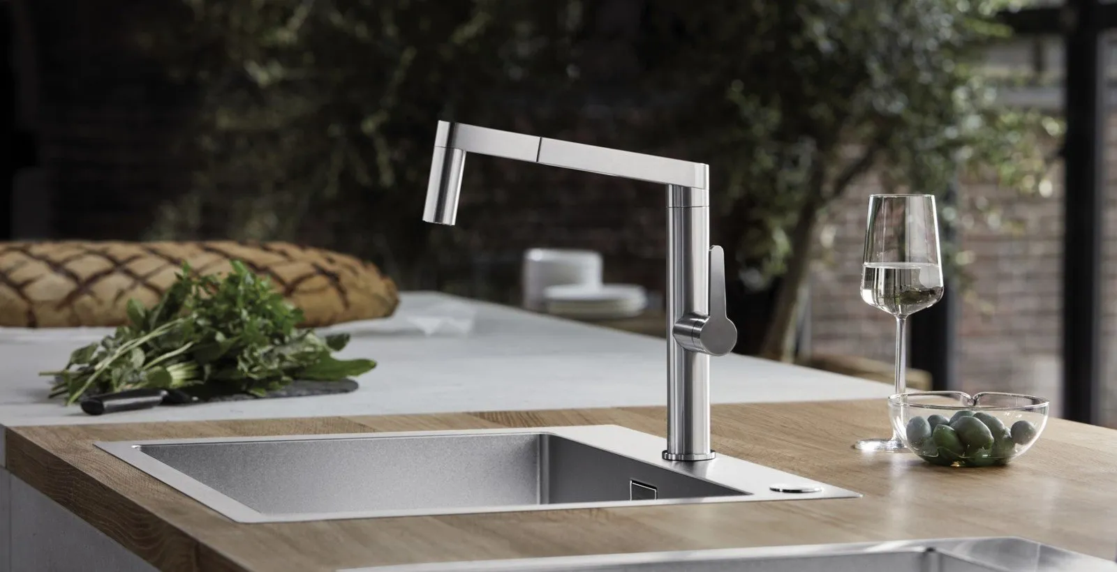 照片：厨房和餐厅，技巧，BLANCO，水槽，方便的水槽，厨房水槽，如何为厨房选择水槽，小厨房水槽——我们网站上的照片