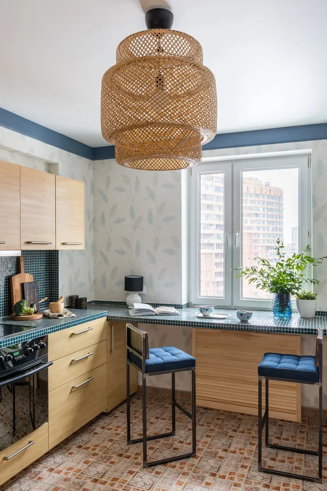 照片:现代风格厨房和餐厅,生态,郊区,赫米奇,莫斯科地区,玛丽亚·索洛维约娃-索斯诺维克,板楼,2室,40-60平方米 – 网站上的照片