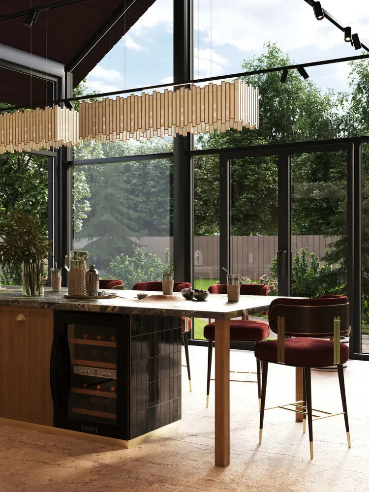 Photo: style, Kitchen and Dining Room, Provence and Countryside, Eclecticism, House, Project of the Day, Irina Sobylenskaya, up to 40 sq. m – photo on our website