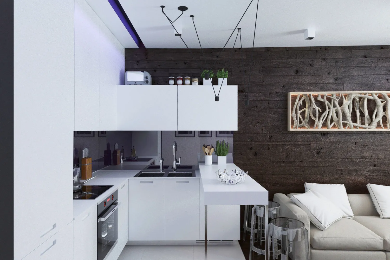 Foto: Cocina y comedor en estilo moderno, consejos – fotos en nuestro sitio web