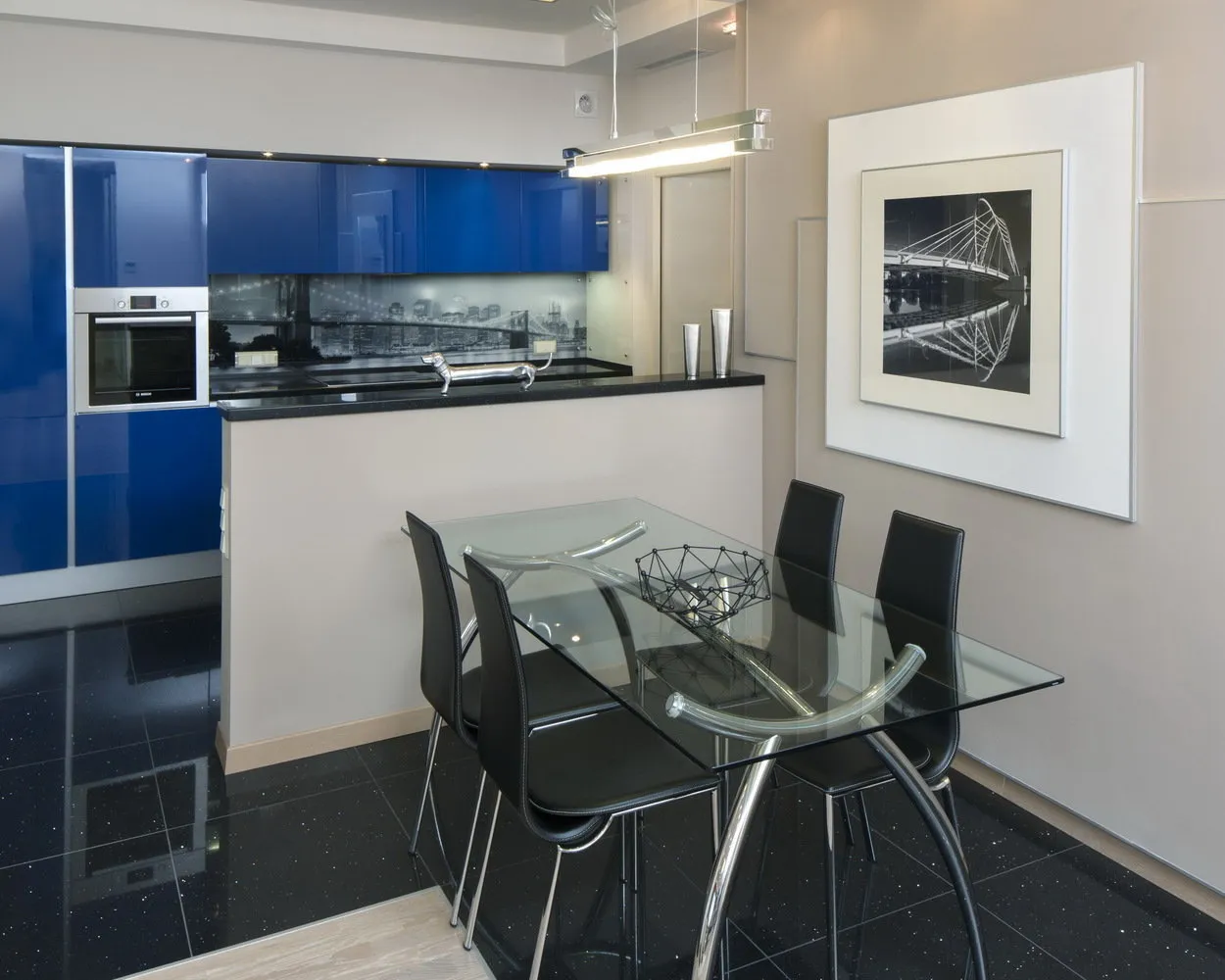 照片:现代风格厨房与餐厅,技巧 - 我们网站上的照片