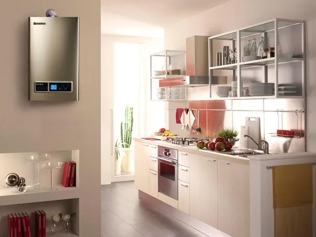 照片：现代风格厨房与餐厅，技巧 - 我们网站上的照片