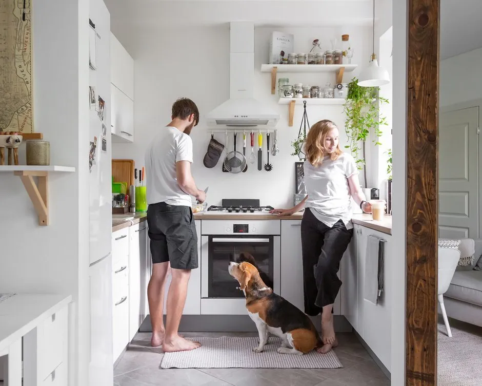 Фотографія: в стилі, Кухня і столова, Квартира, Світлий, Хрущовка – фото на нашому сайті