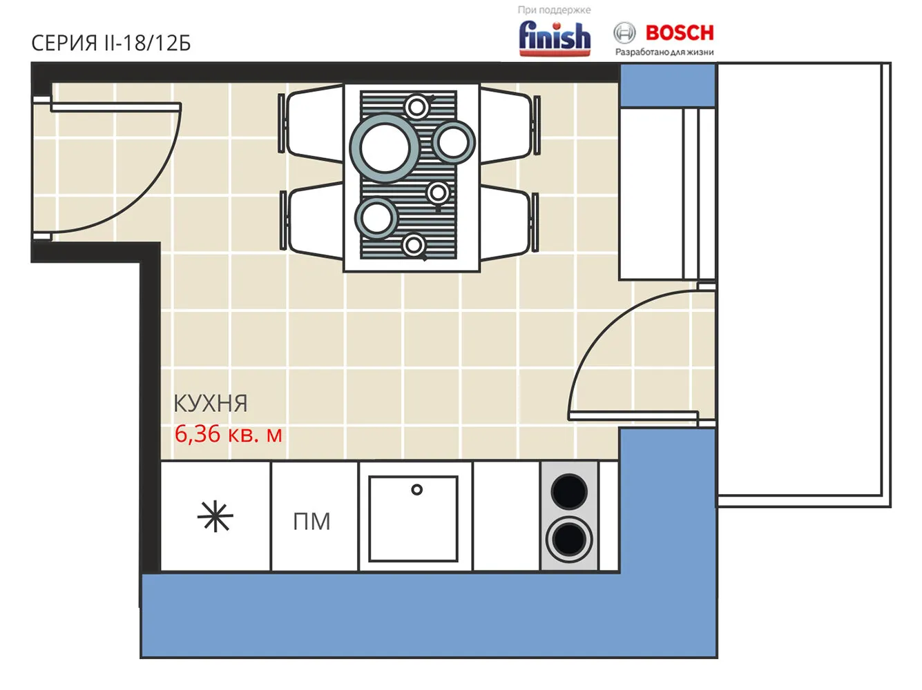 照片：现代风格办公室厨房和餐厅装修，阿纳斯塔西娅·基谢列娃、马克西姆·朱拉耶夫、住宅楼、完工效果，II-18-12-B – 我们网站上的照片