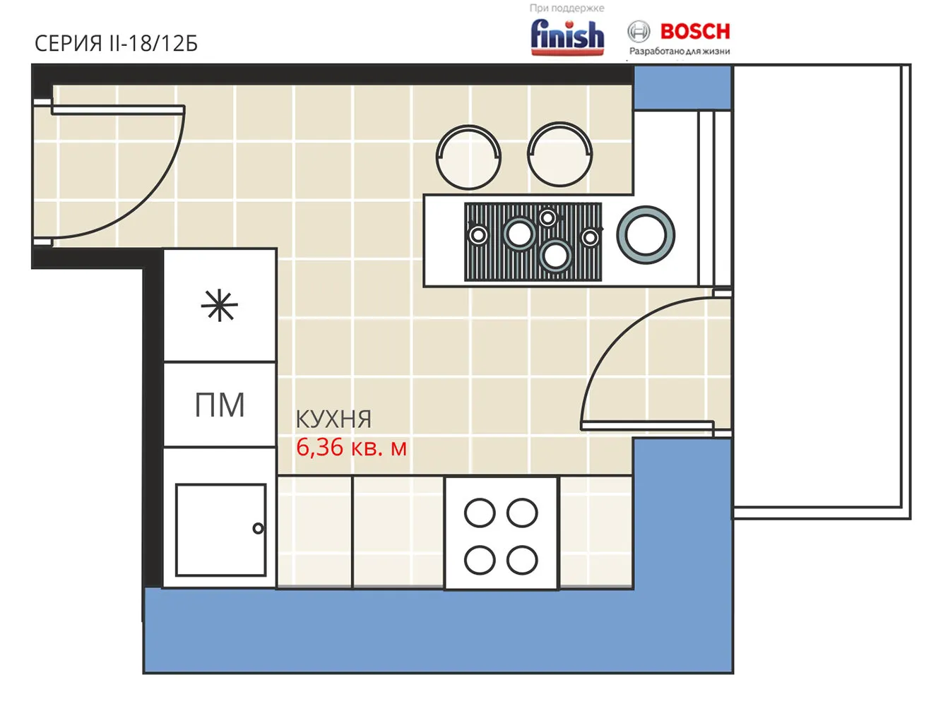 照片：办公室风格厨房和餐厅装修，阿纳斯塔西娅·基谢列娃、马克西姆·朱拉耶夫、住宅楼、完工效果，II-18-12-B – 我们网站上的照片